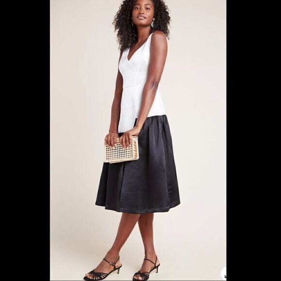 Anthropologie Tracy Reese’s Natasha Drop Waist Midi Dress Size 2 - Picture 1 of 7